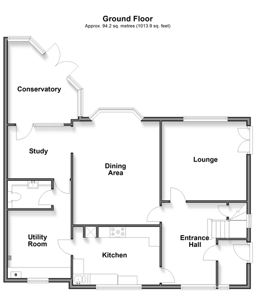 Dover Road Walmer, Deal floorplan