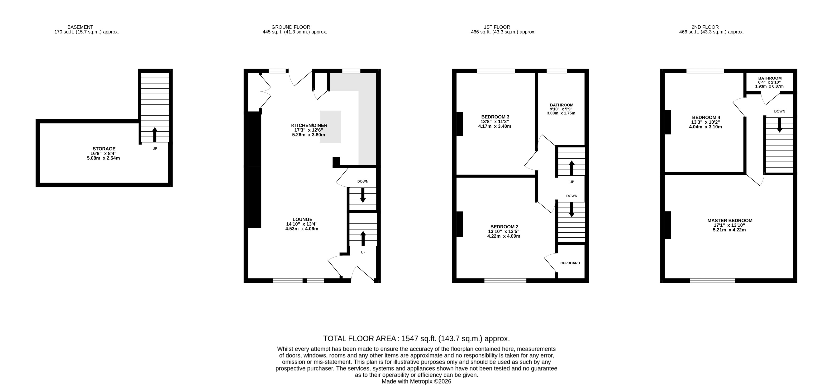 10, Woodland View, Pudsey floorplan