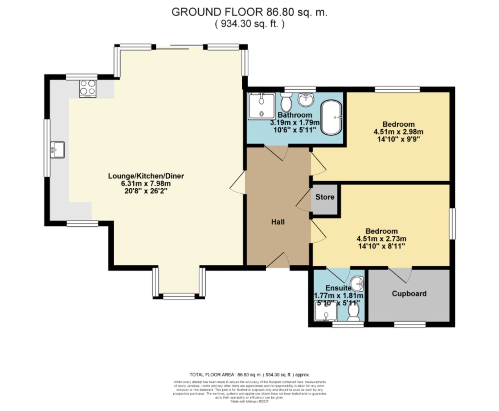21a, Bewsbury Crescent, Whitfield floorplan