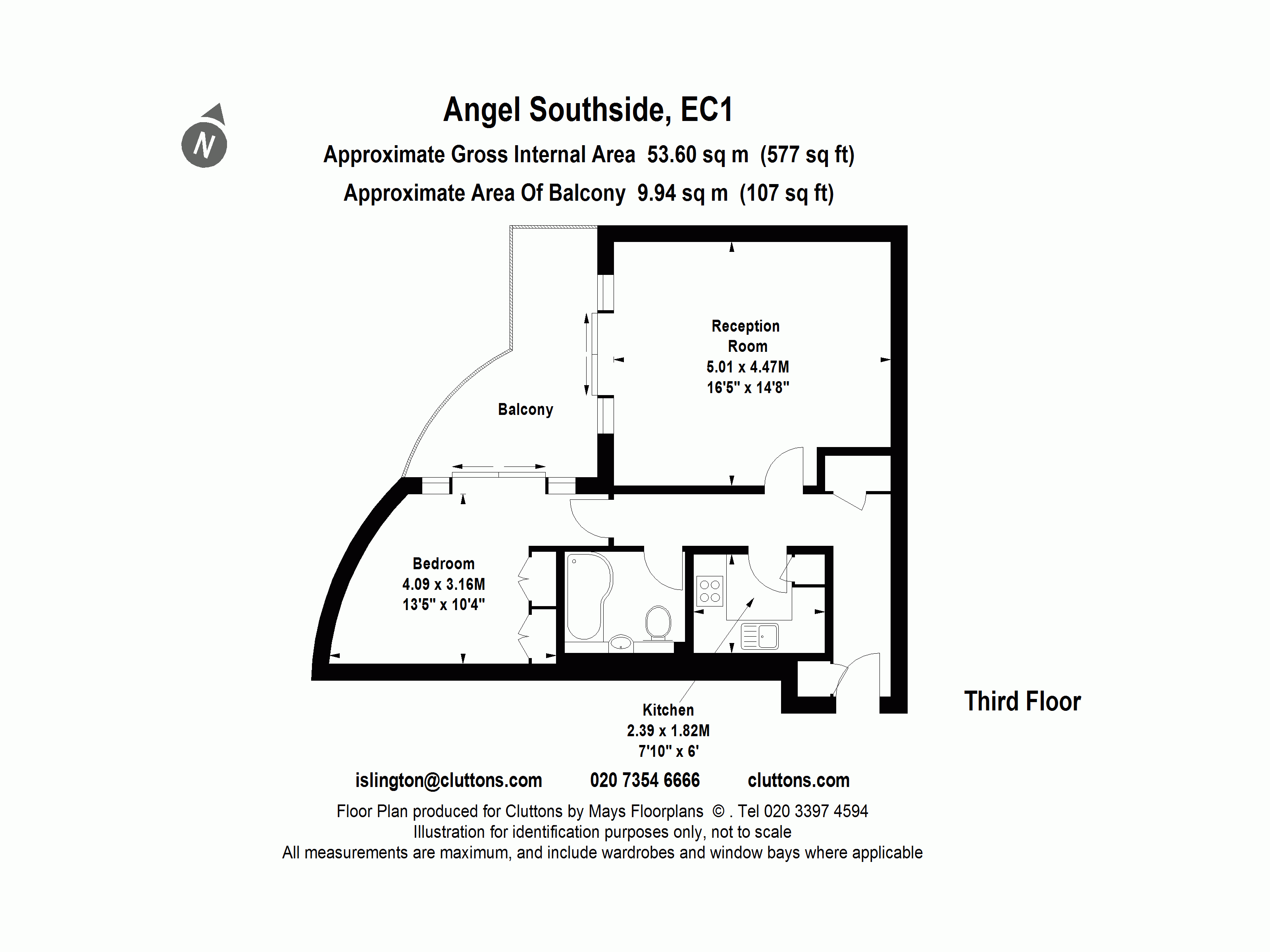 Flat 67, Angel Southside, 1, Owen Street, London floorplan
