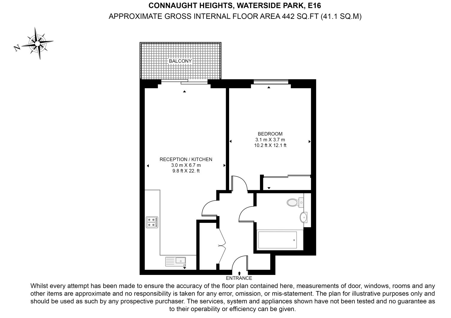 Flat 49, (2), Connaught Heights, Waterside Park, Docklands floorplan