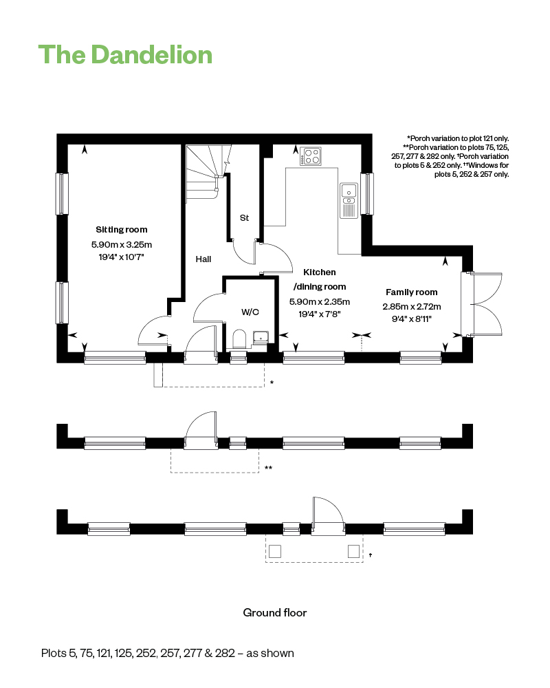 Plot 252, 5, Dandelion, Birchwwod, Farnham floorplan