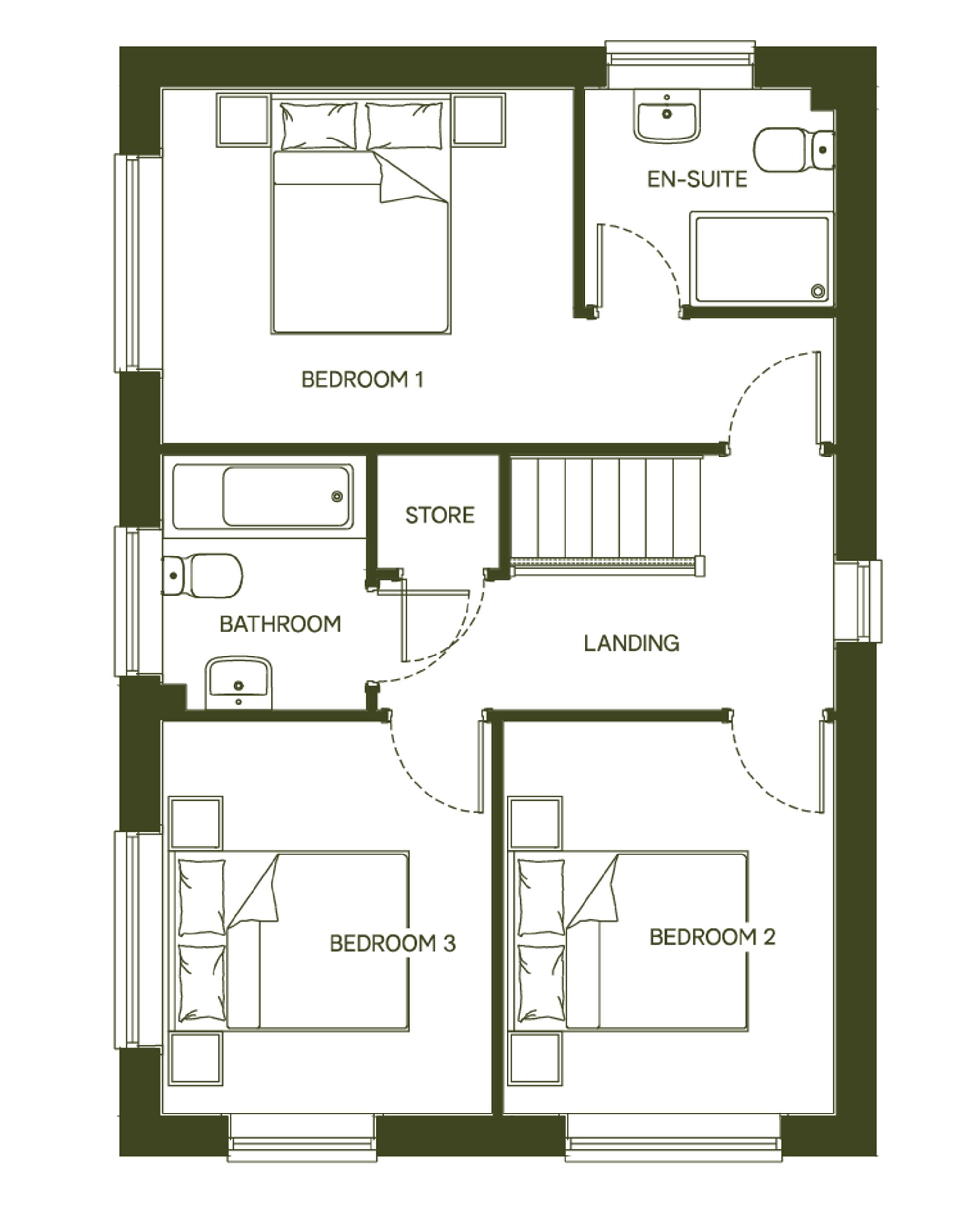 10 Blue Meadow, Wrexham floorplan