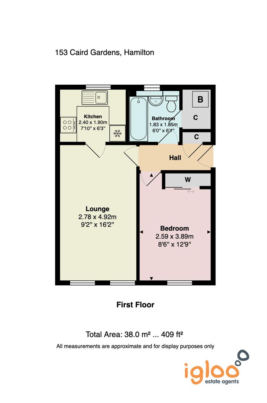 153, Caird Street, Hamilton floorplan
