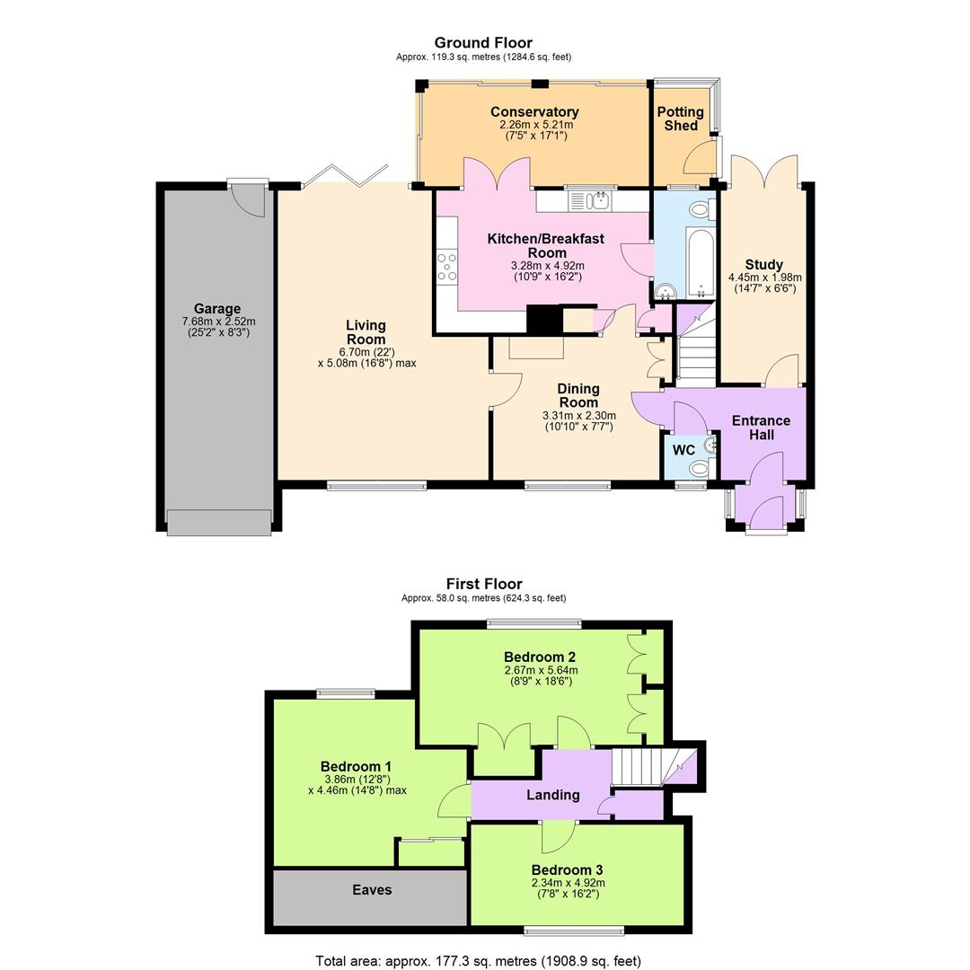 15, Hilltop Road, Kings Langley floorplan