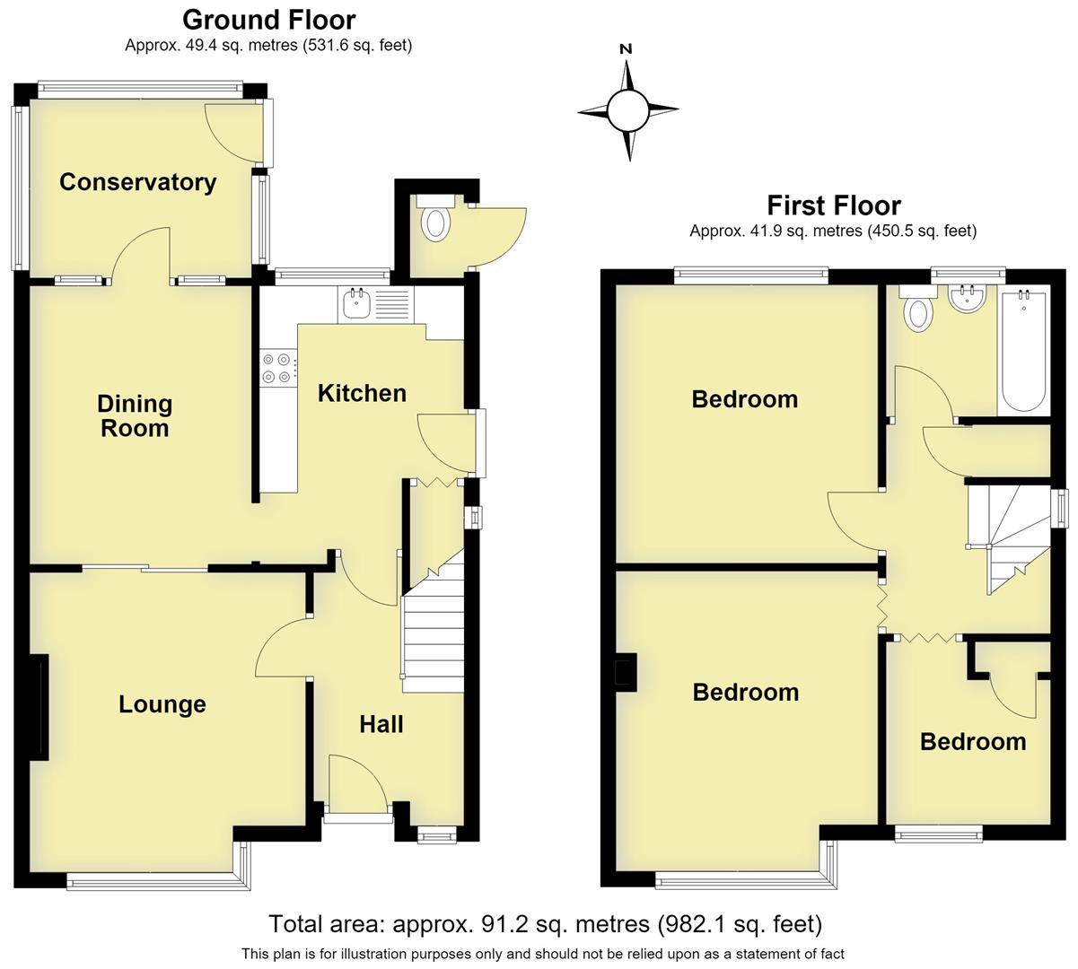 15, Highlands Close, Warwick floorplan