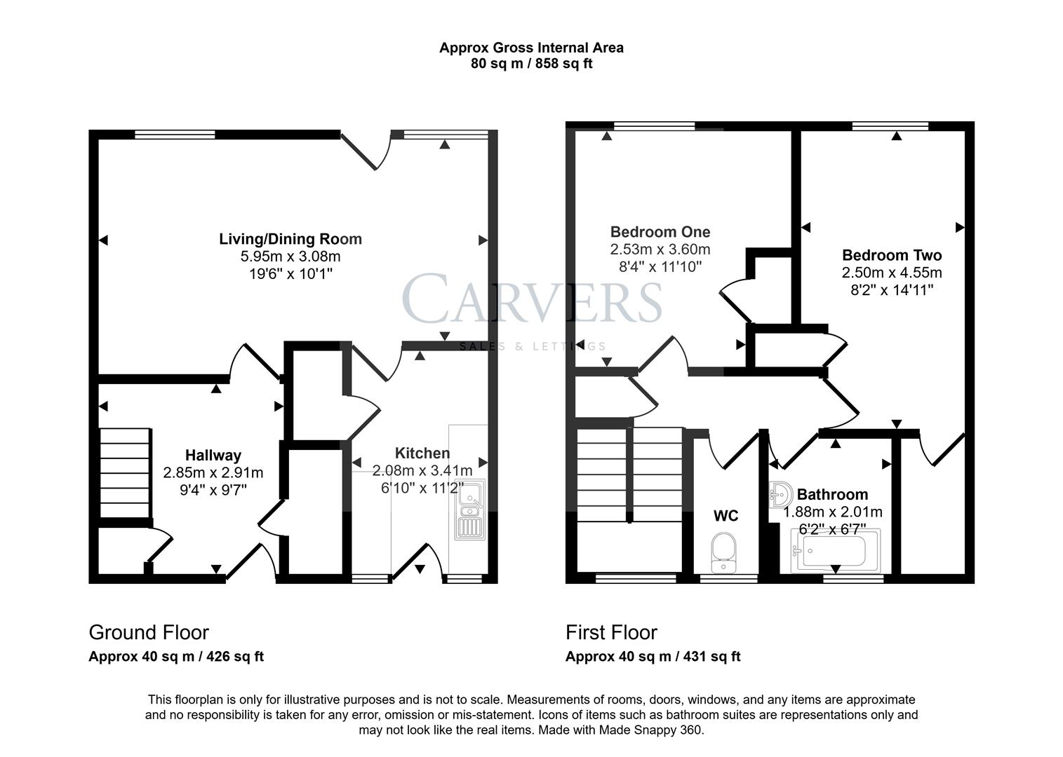 51, Grassholme Place, Newton Aycliffe floorplan