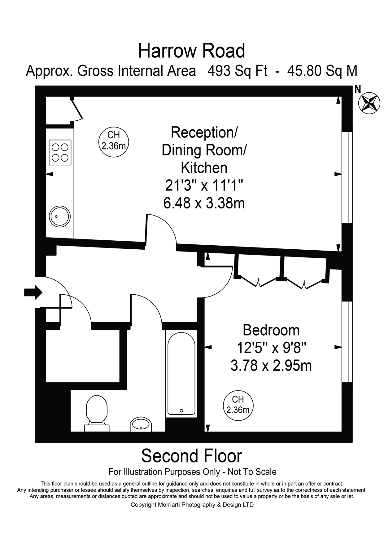 Flat 5, 537, Harrow Road, London floorplan