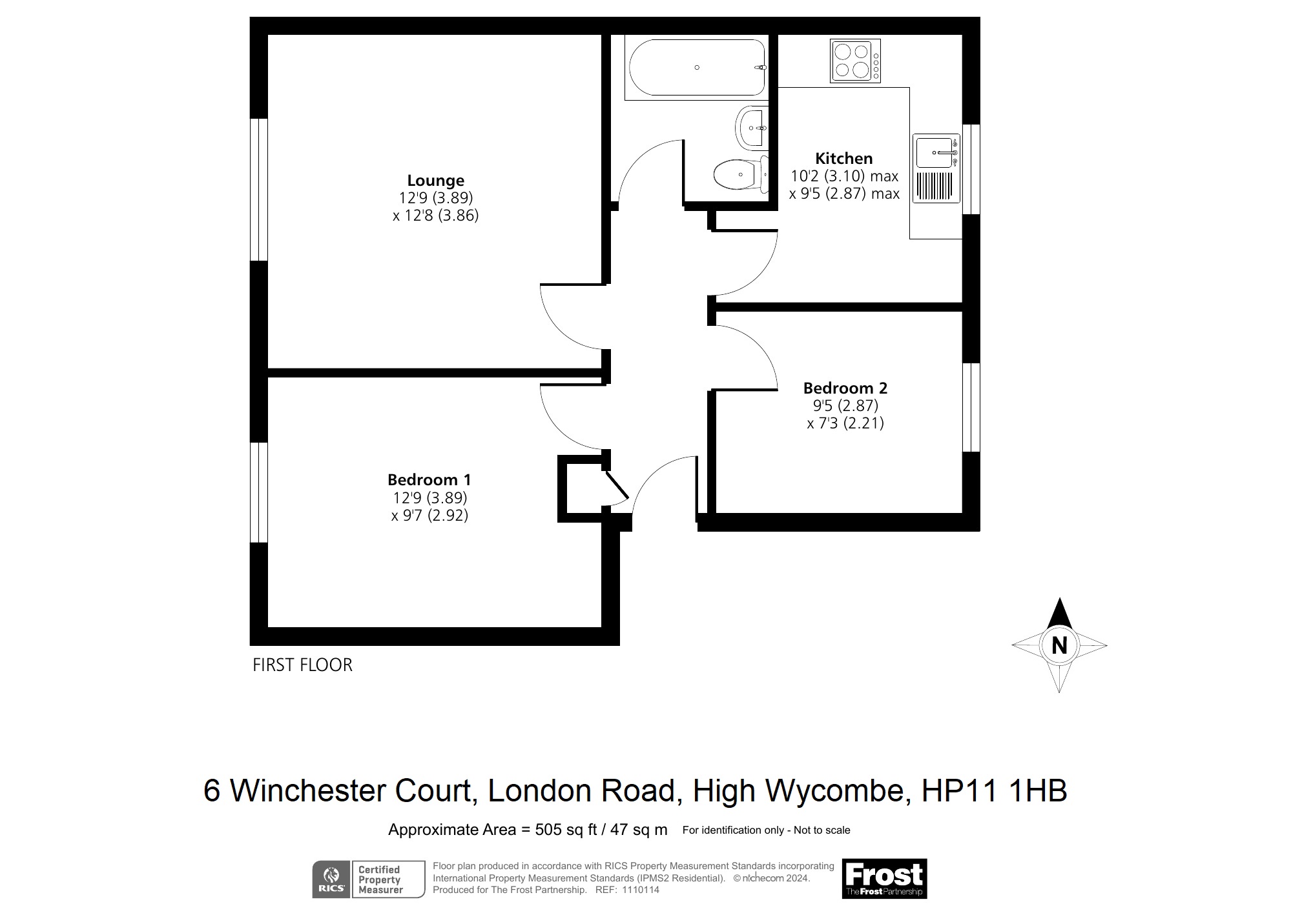 6 Winchester Court,, London Road, High Wycombe floorplan