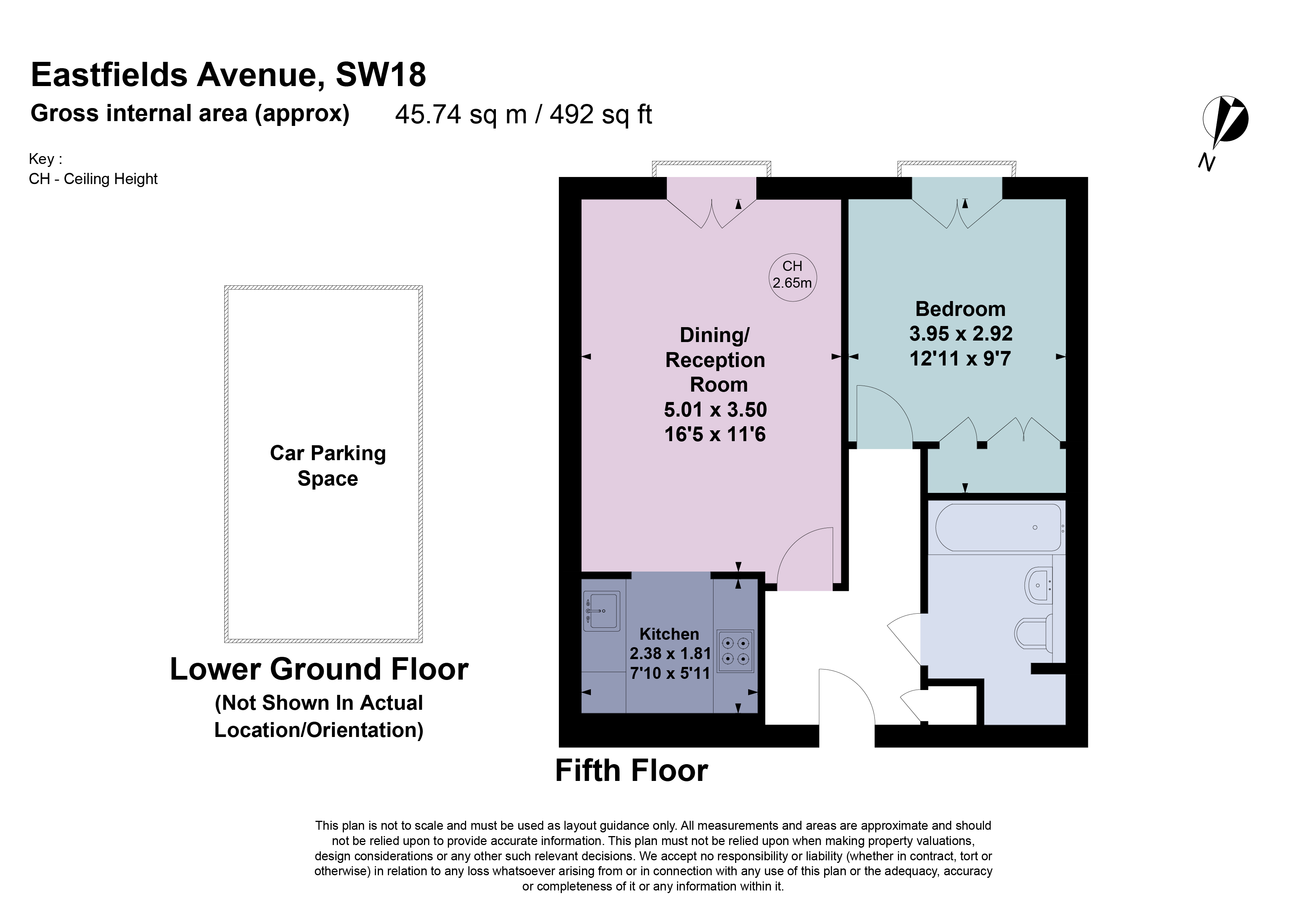 Apartment 506, 1, Eastfields Avenue, London floorplan