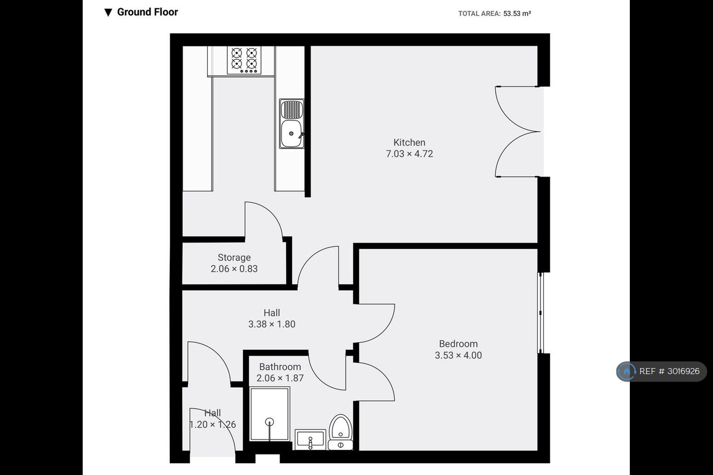 Flat, Woodside Court Broadgate Lane, Leeds floorplan