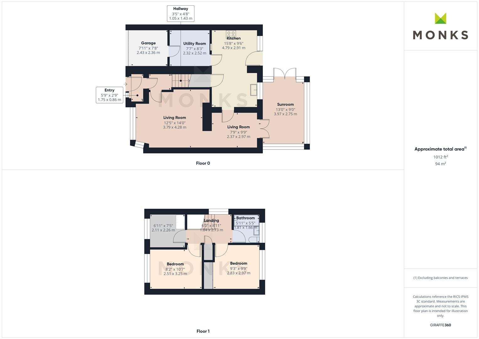 3, Buckingham Close, Oswestry floorplan