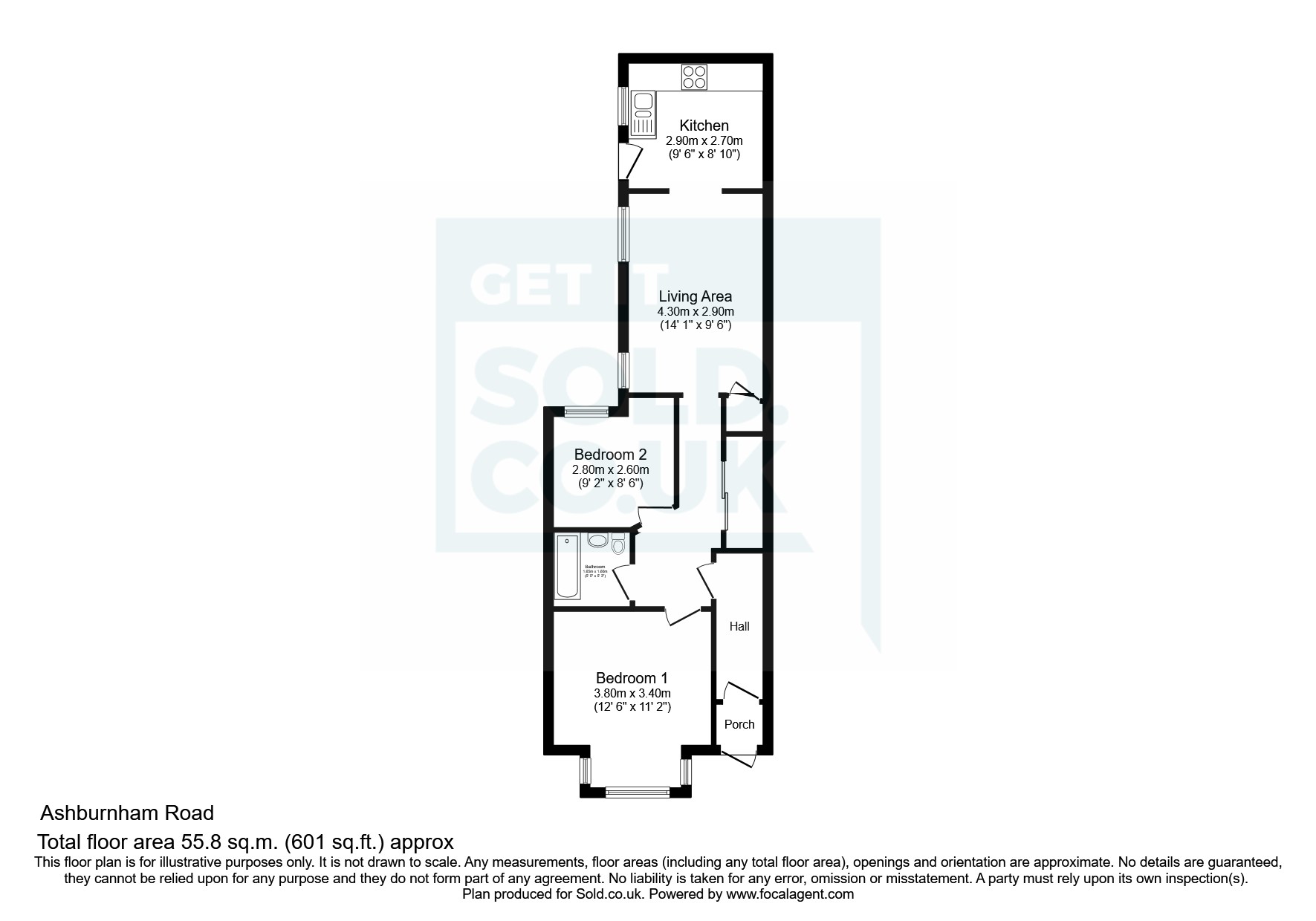 Ashburnham Road, SouthendOnSea, Essex SS1, 2 bedroom flat for sale