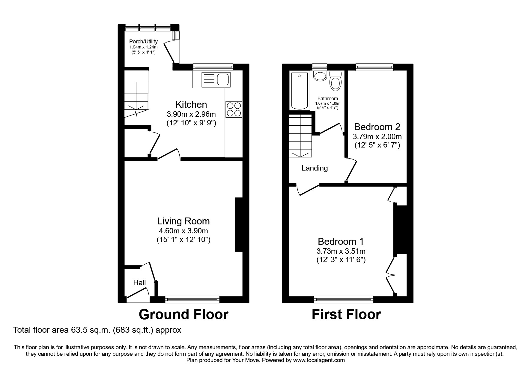 Burnley Lane, Chadderton, Oldham, Greater Manchester OL9, 2 bedroom terraced house for sale