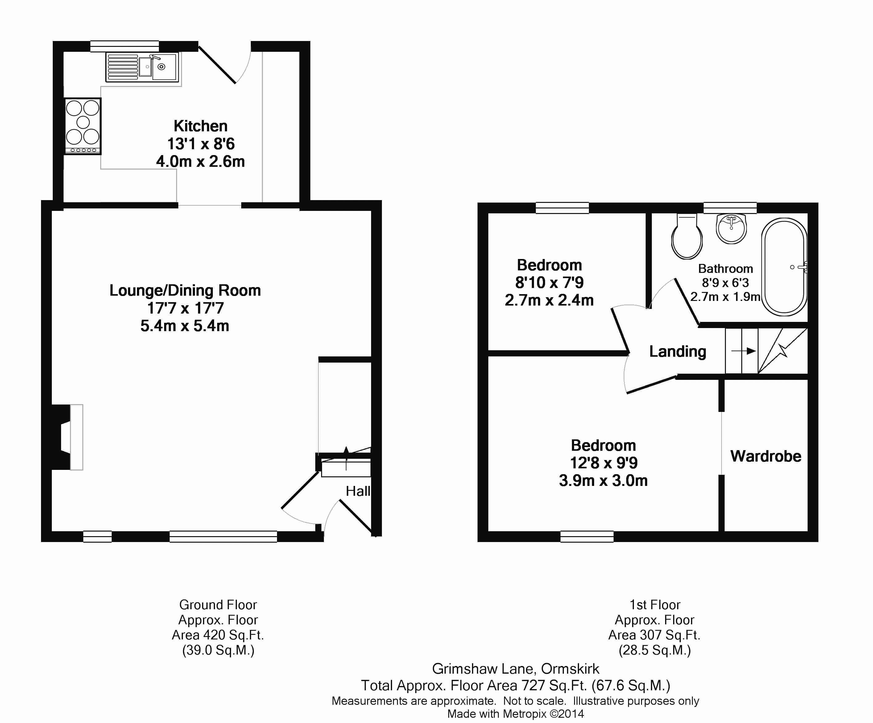 2 Bedrooms Terraced house to rent in Grimshaw Lane, Ormskirk L39