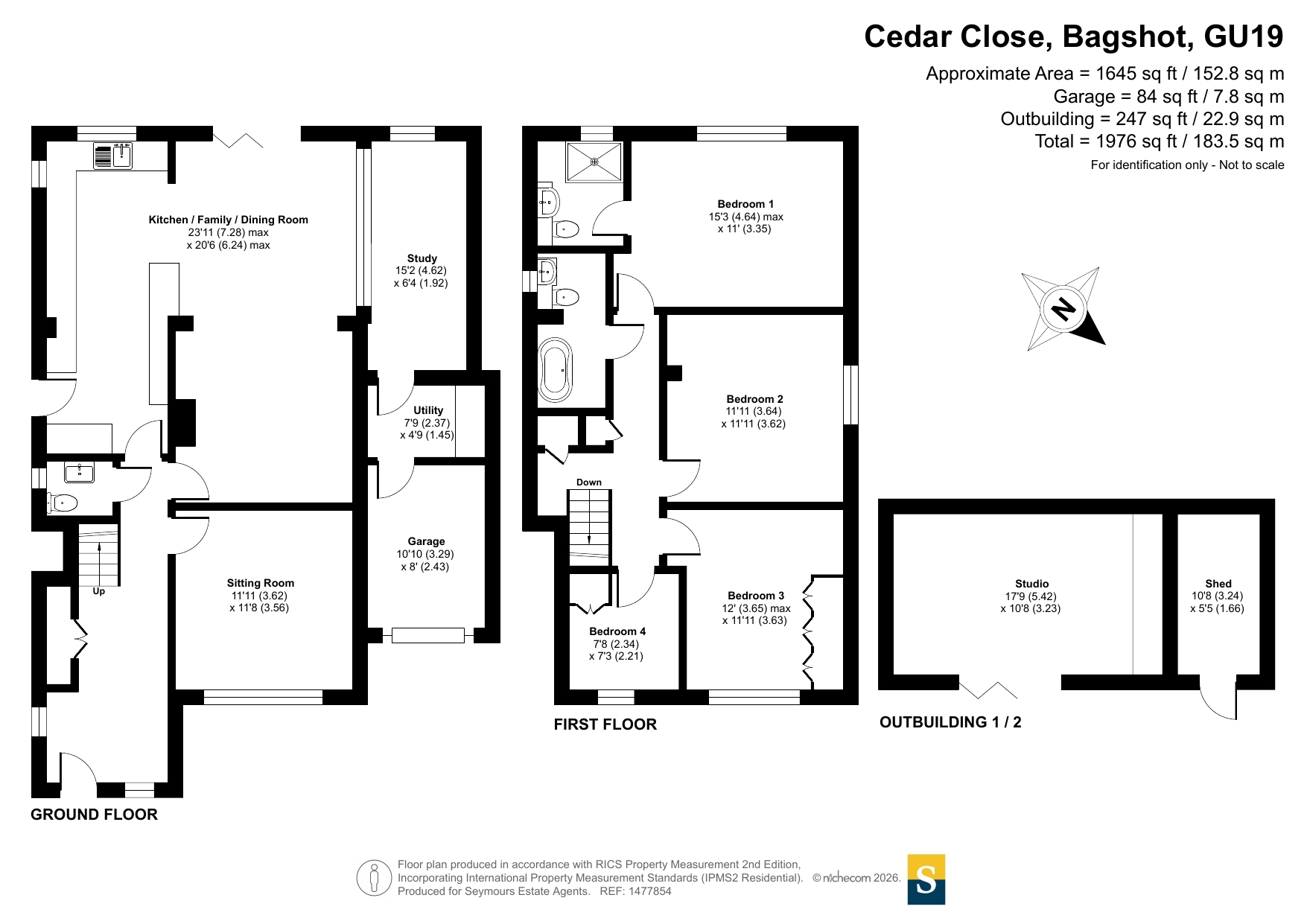 4, Cedar Close, Surrey floorplan