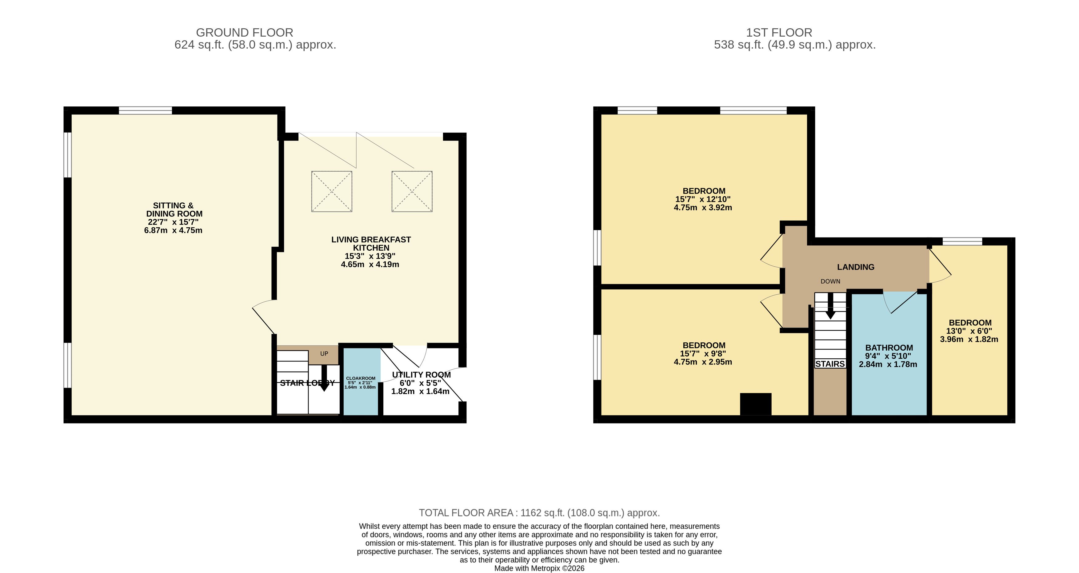 2 Doone Cottage, Ladygrove Road, Two Dales floorplan