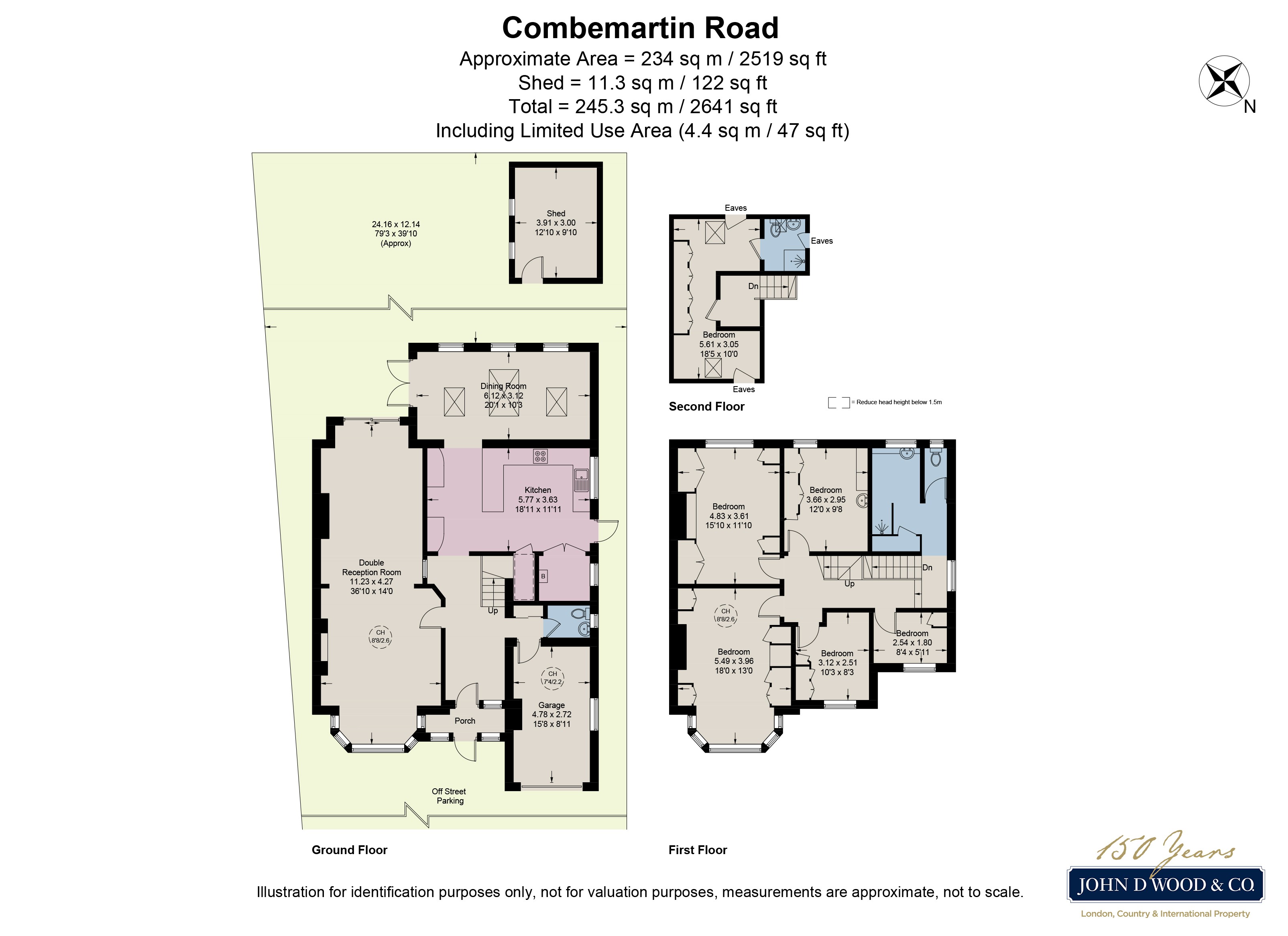 19, Combemartin Road, London floorplan