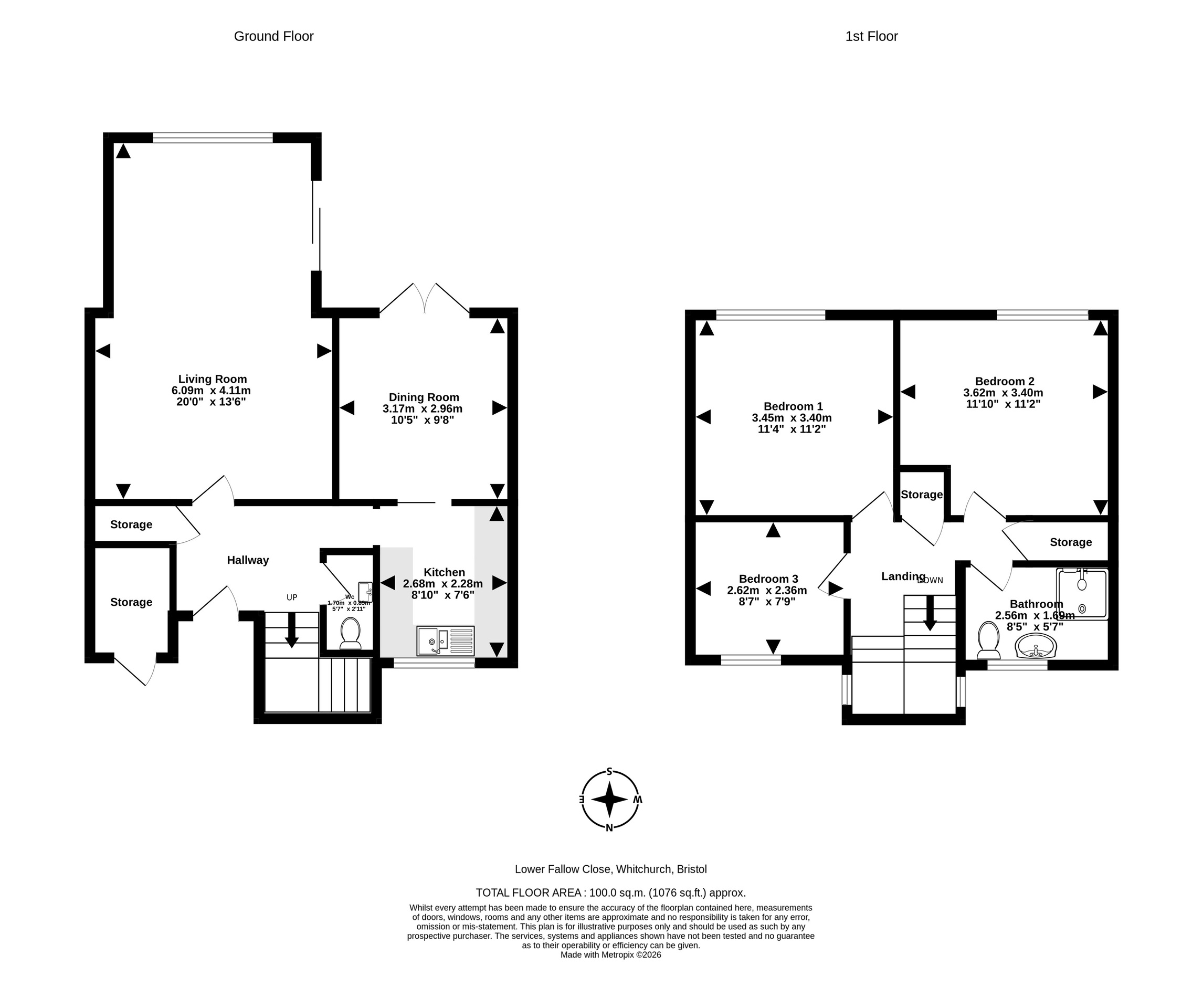 23 Lower Fallow Close, Bristol floorplan