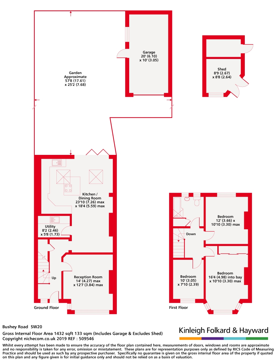 56, Bushey Road, London floorplan