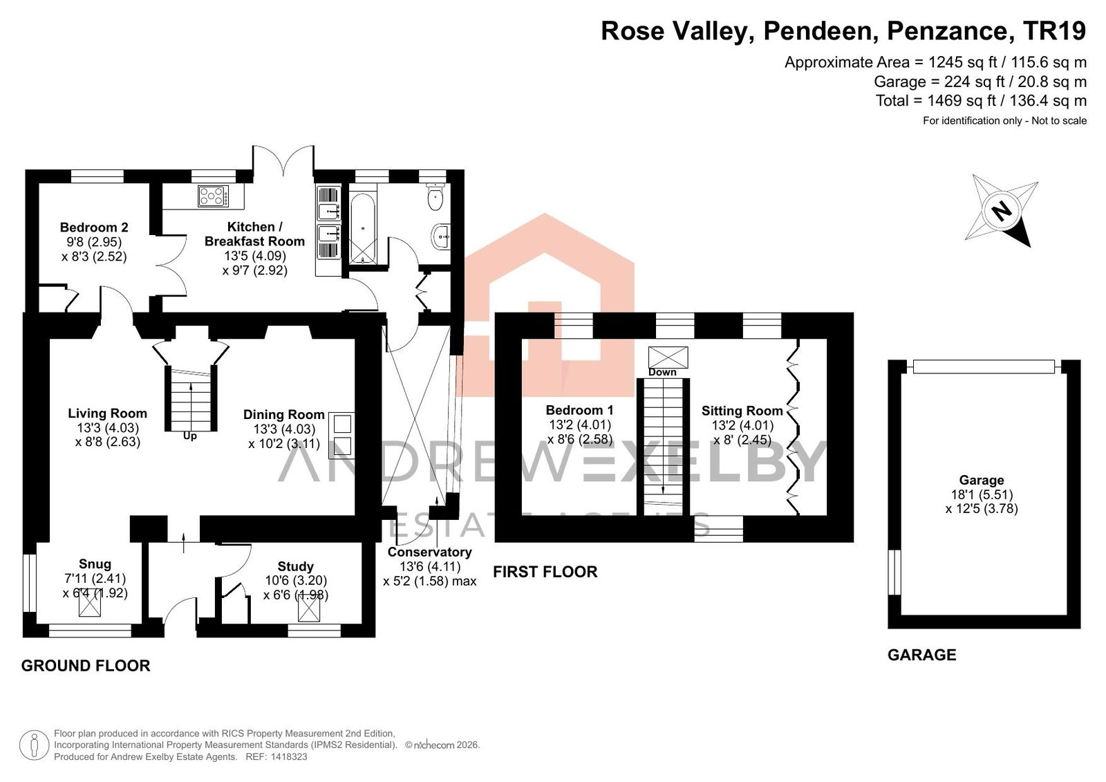 Rose Valley,Sea Mist, Penzance floorplan