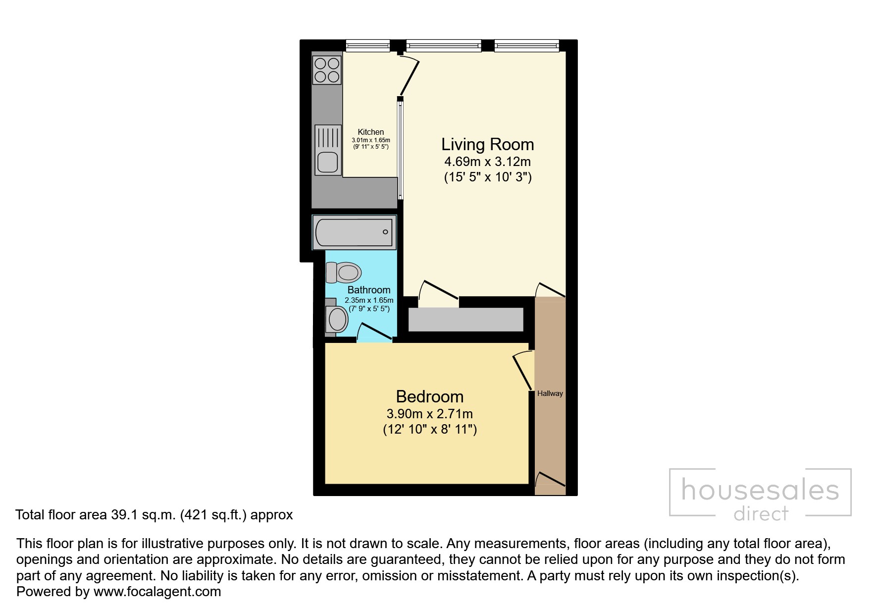 Flat 19, Mistral, London floorplan