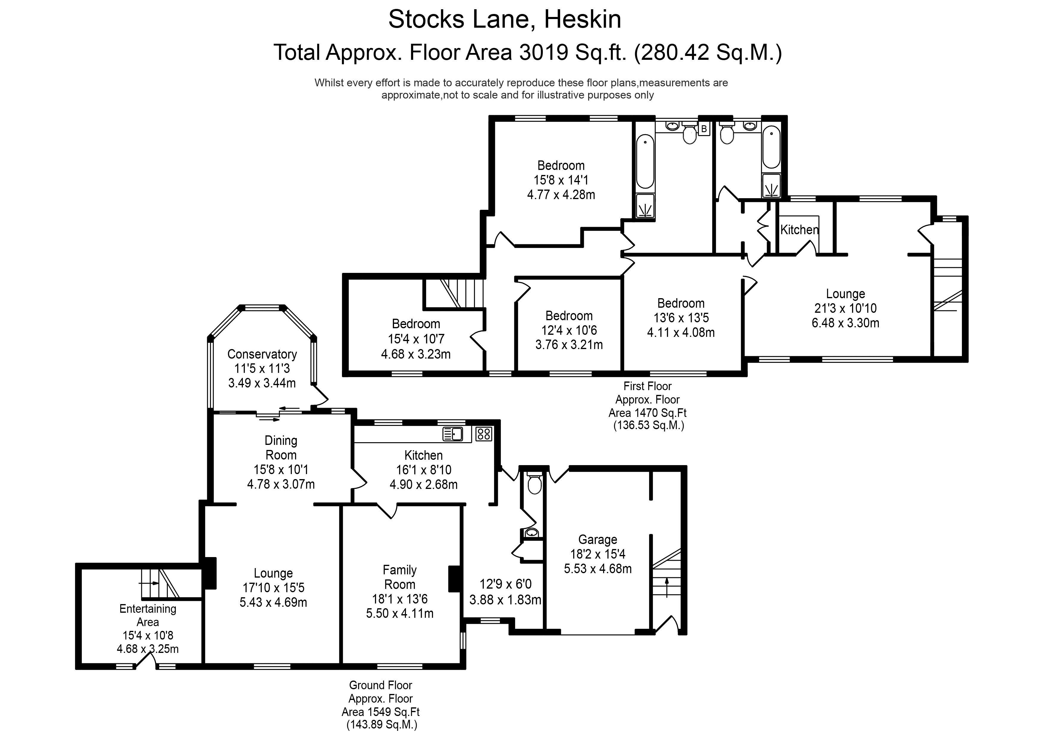 4 Bedrooms Semi-detached house for sale in Stocks Lane, Heskin, Chorley PR7