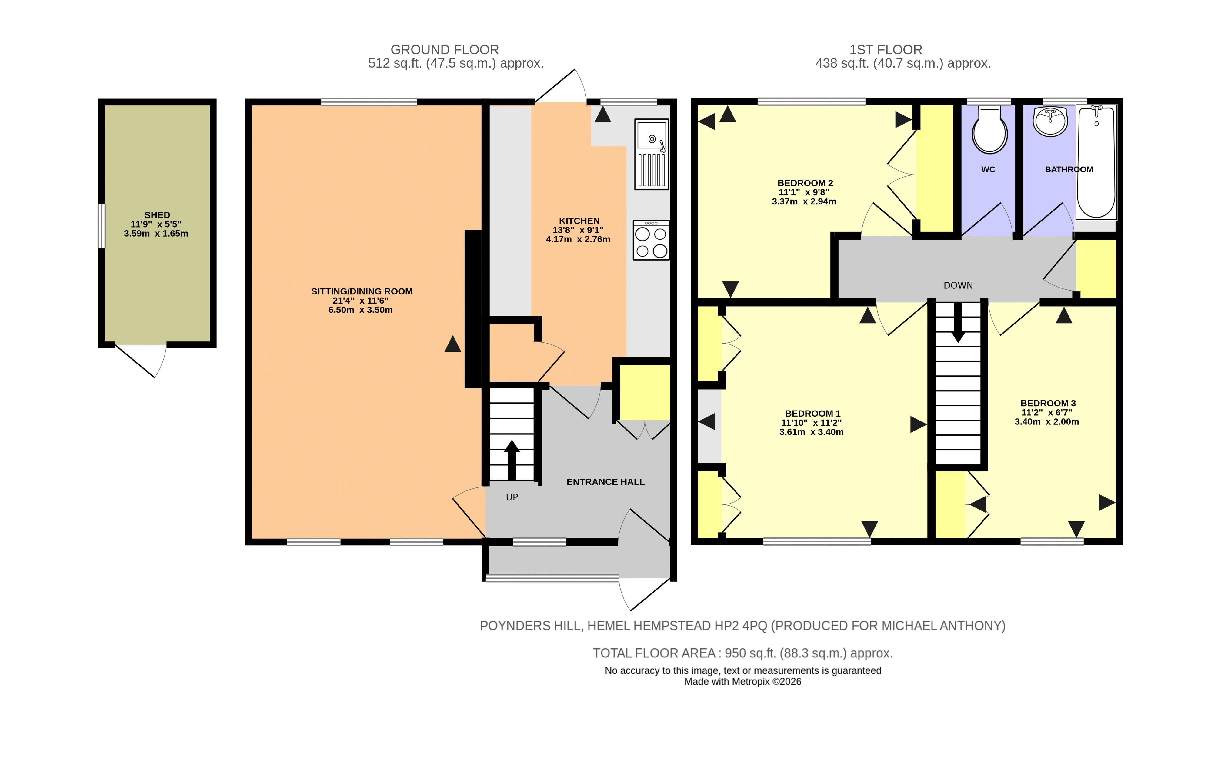 25, Poynders Hill, Hemel Hempstead floorplan