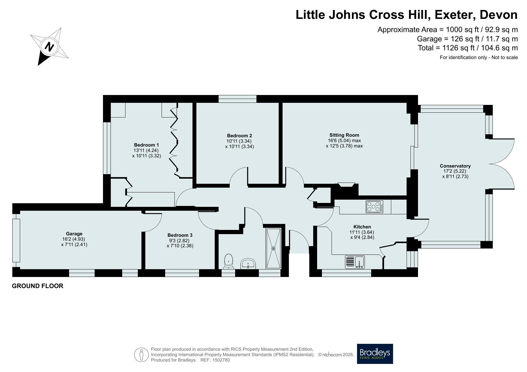 13, Little Johns Cross Hill, Devon floorplan