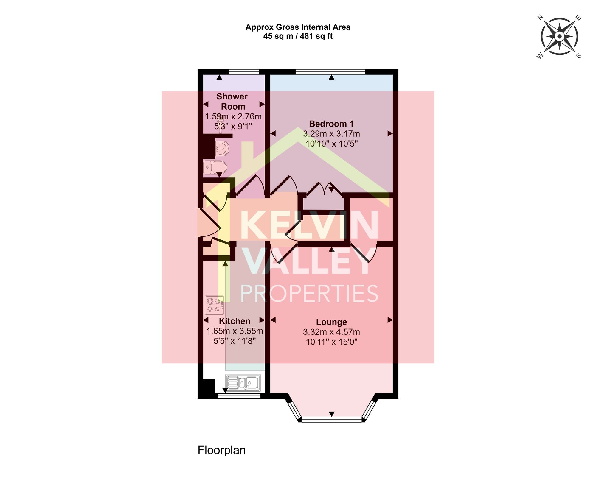 11 Anton Crescent, Glasgow floorplan