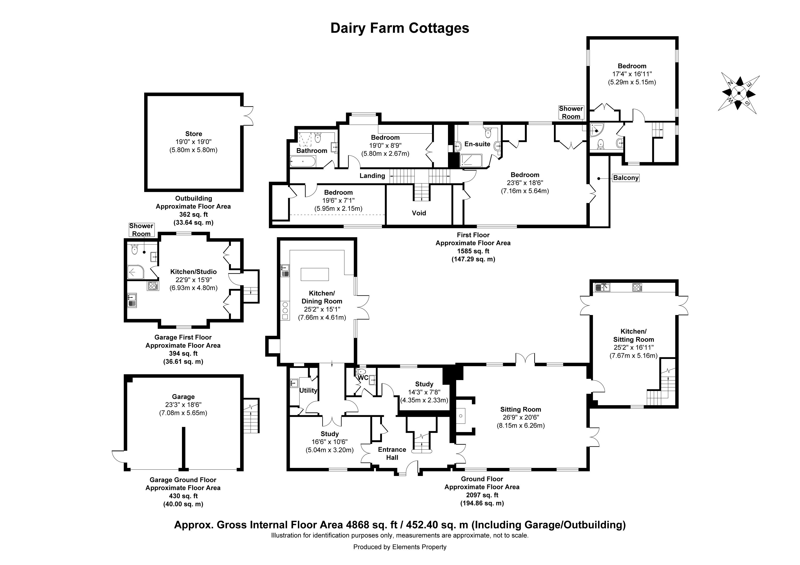 2 Dairy Farm Cottages,, Ridge Lane, Hook floorplan