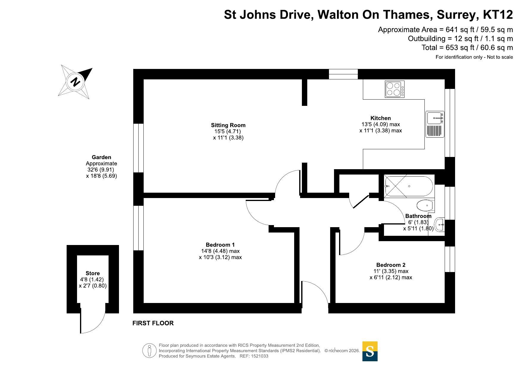 Flat 4 Lodge House,, St Johns Drive, Surrey floorplan