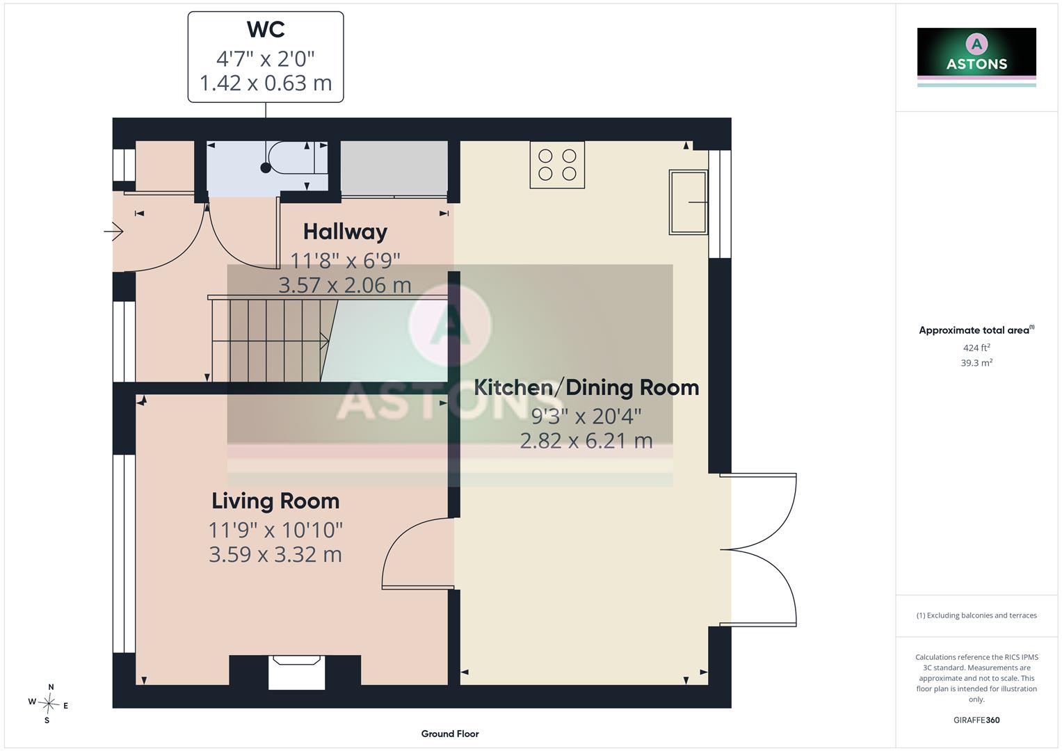 23, Cuckmere Crescent, Gossops Green floorplan