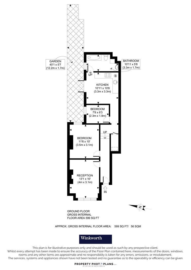 64, Oaklands Grove, London floorplan