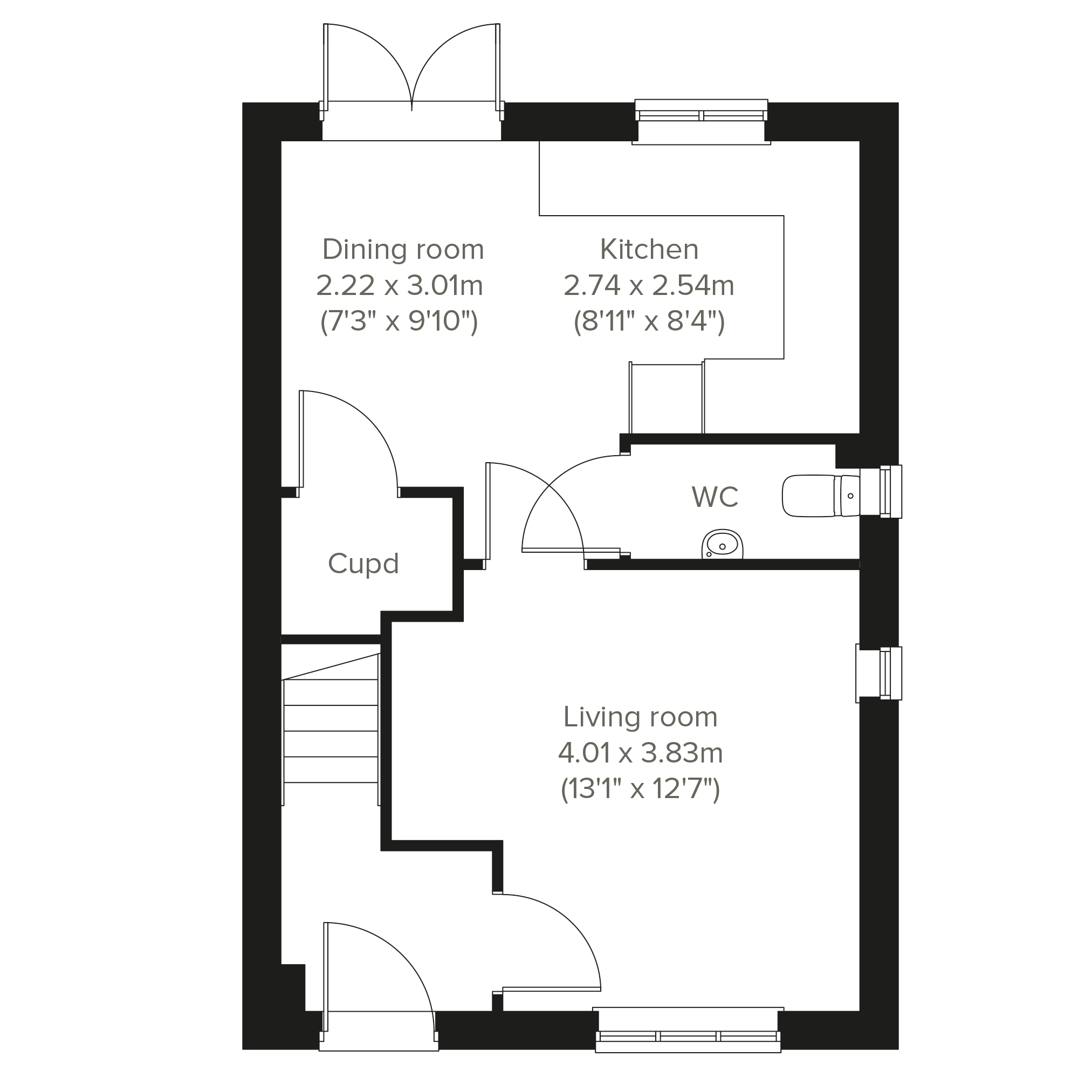 537, Station Road, Wallsend floorplan