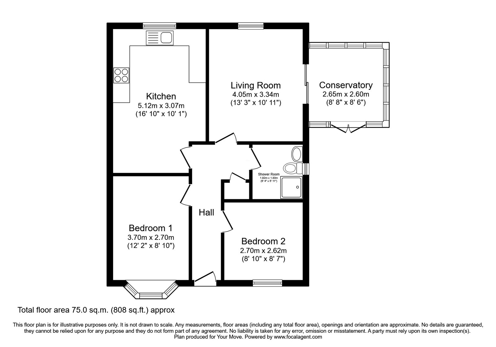 2A, Brookhill Avenue, Nottingham floorplan