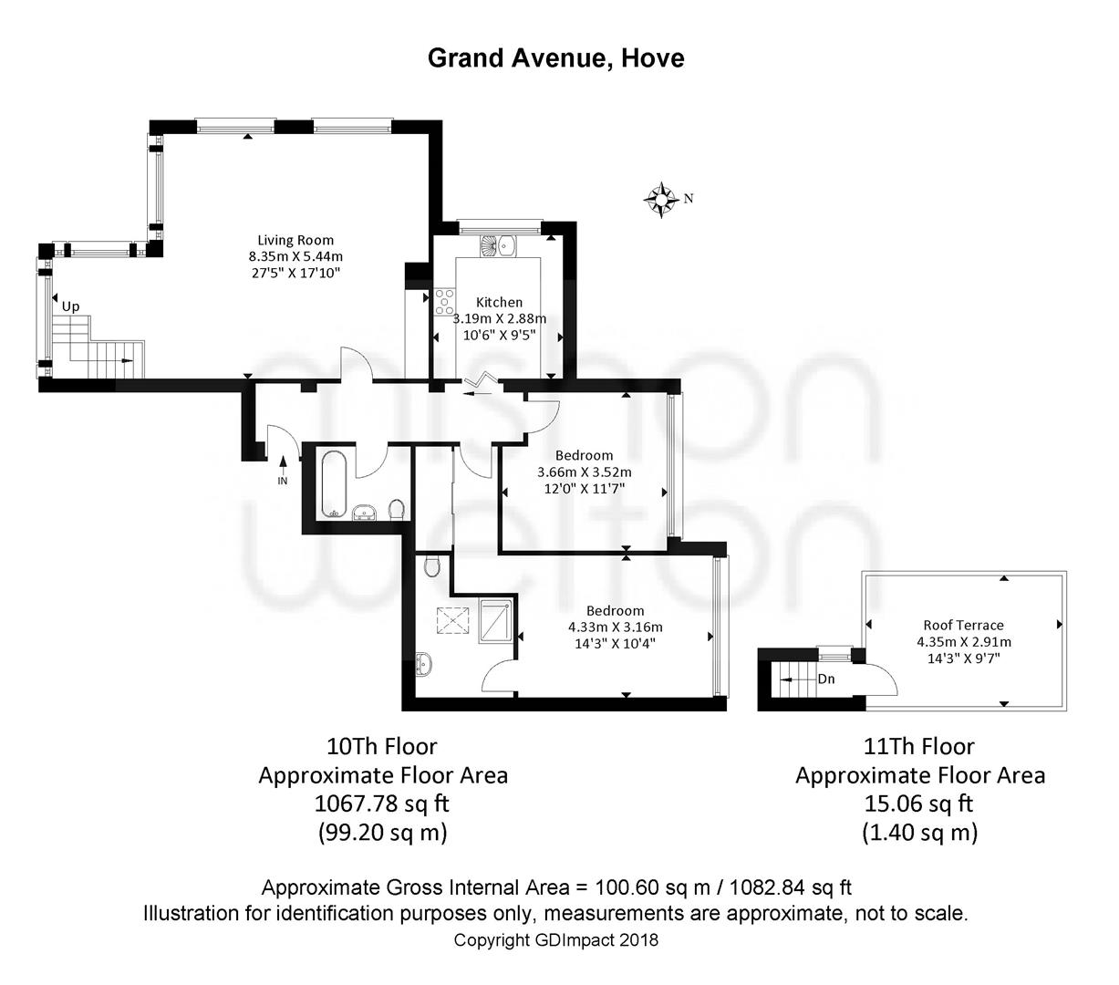 2 Bedrooms Flat for sale in Grand Avenue, Hove BN3