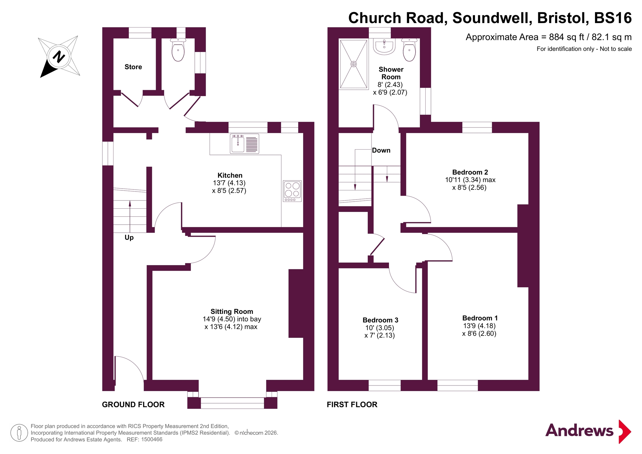 16, Church Road, Bristol floorplan