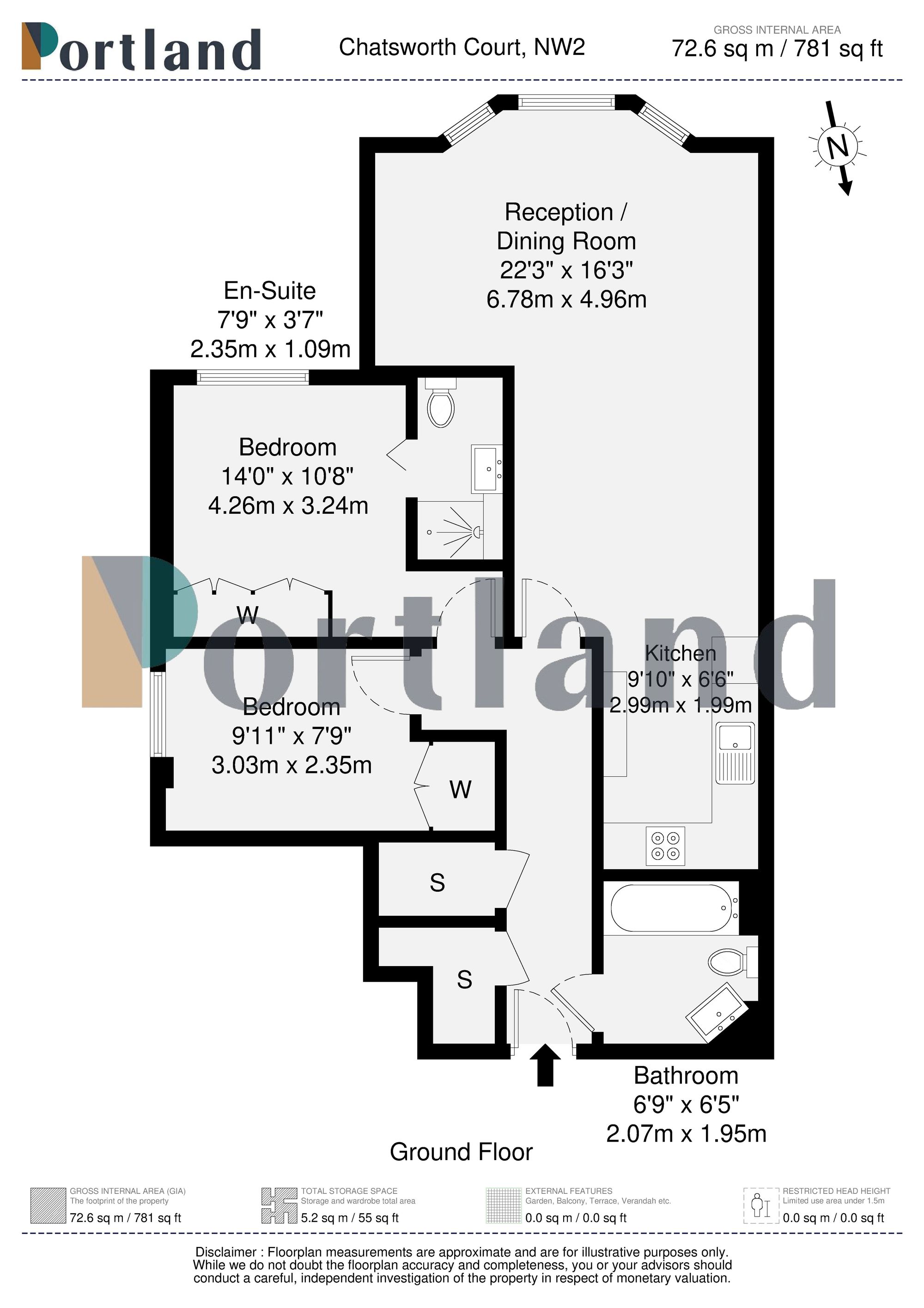 Flat 6, Chatsworth Court, London floorplan