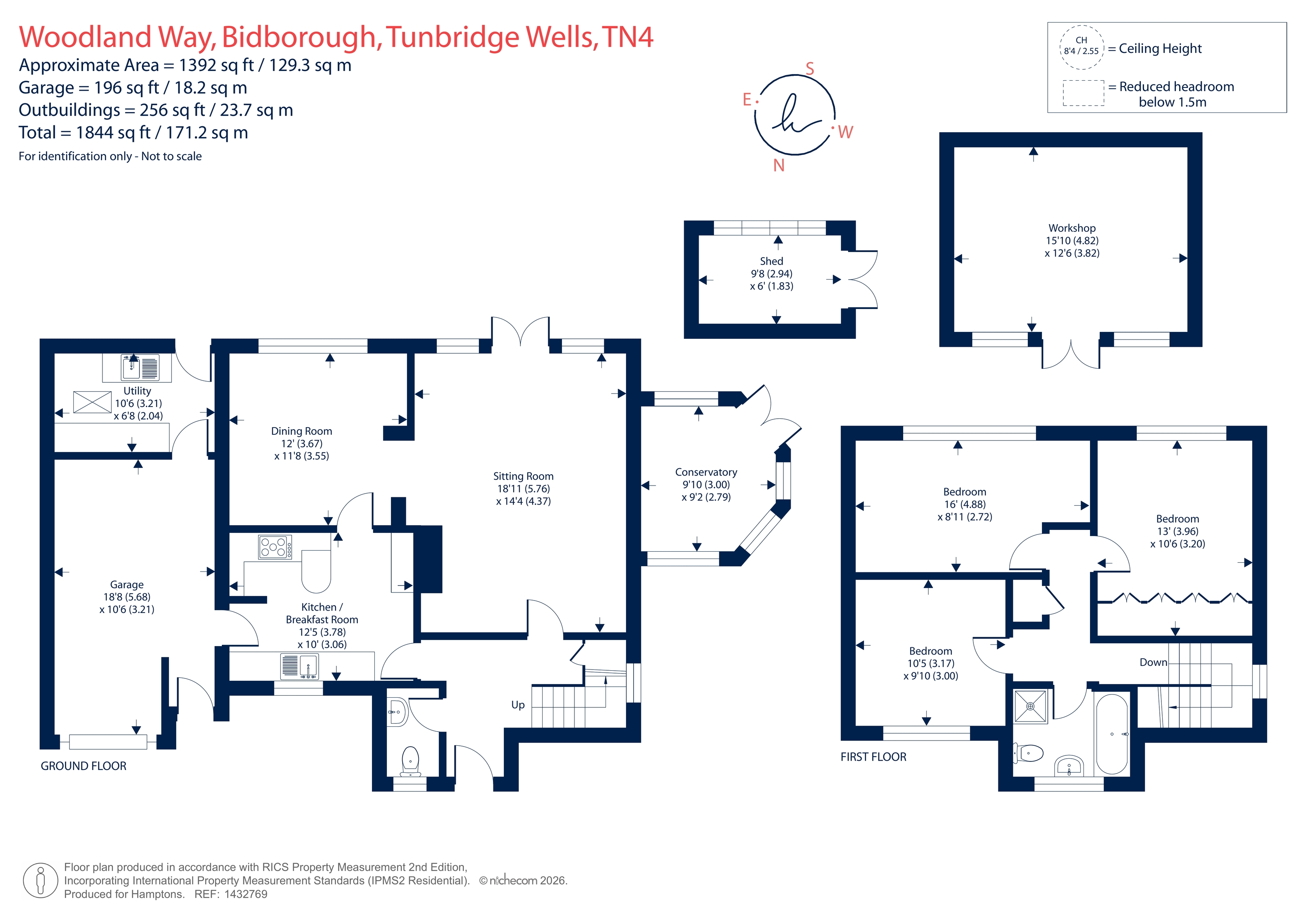 35, Woodland Way, Tunbridge Wells floorplan