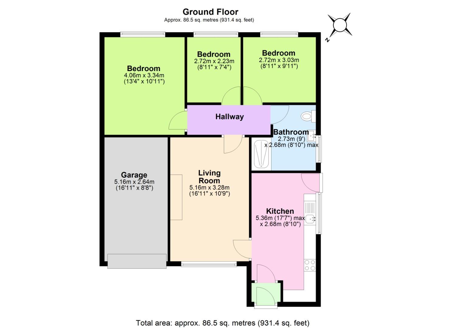21, Lowlands Drive, Keyworth floorplan
