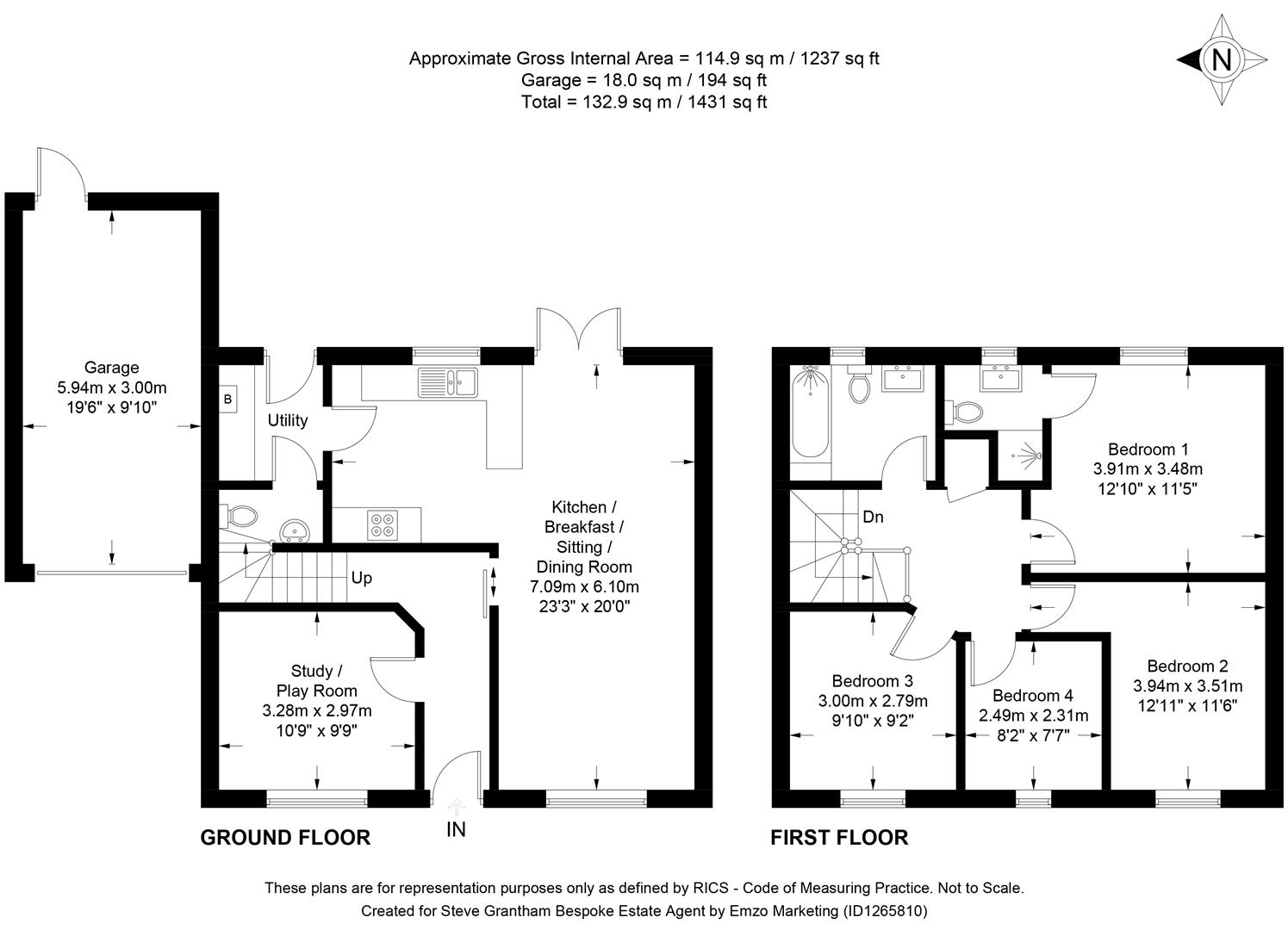 2, Hirst Road, Portsmouth floorplan