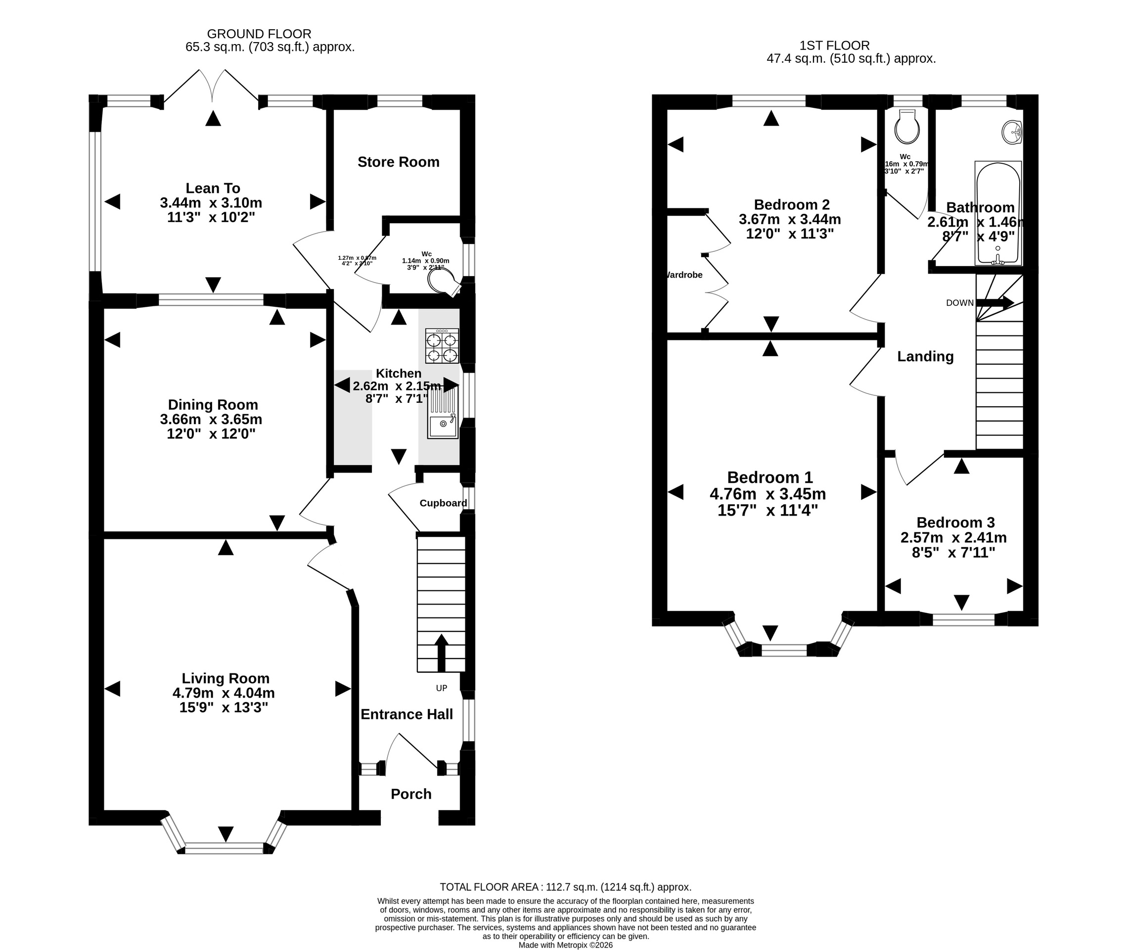 33 Caswell Lane, Bristol floorplan