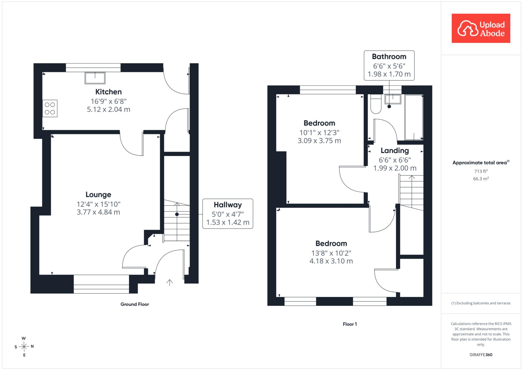 83, Glenburn Crescent, Glasgow floorplan