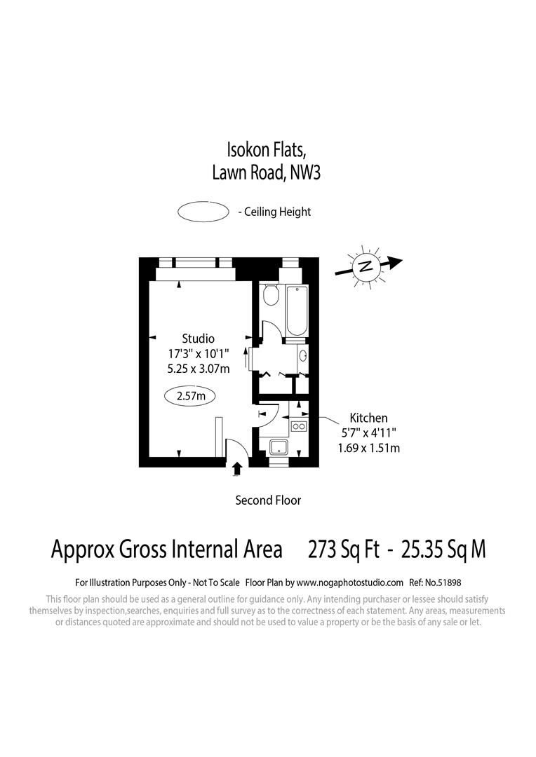 18 Isokon Flats, Lawn Road, London floorplan