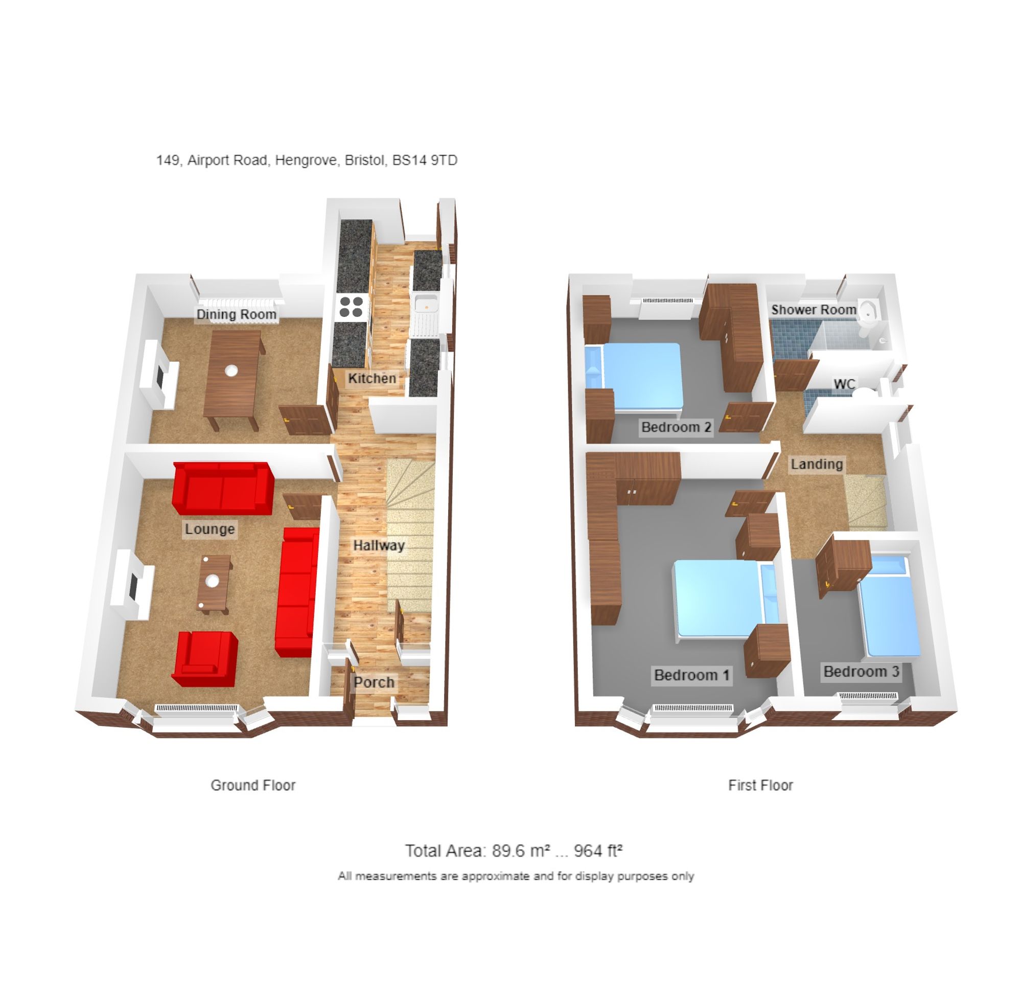 Airport Road, Bristol BS14, 3 bedroom end terrace house to rent