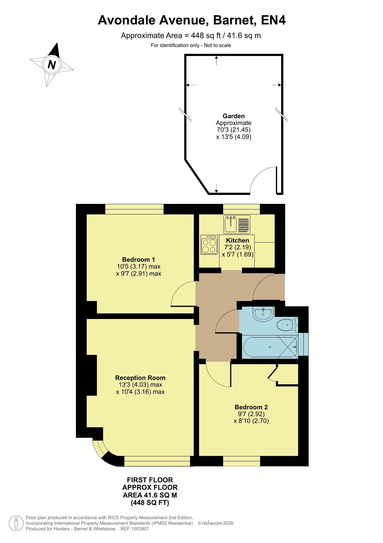 64A,, Avondale Avenue, Barnet floorplan