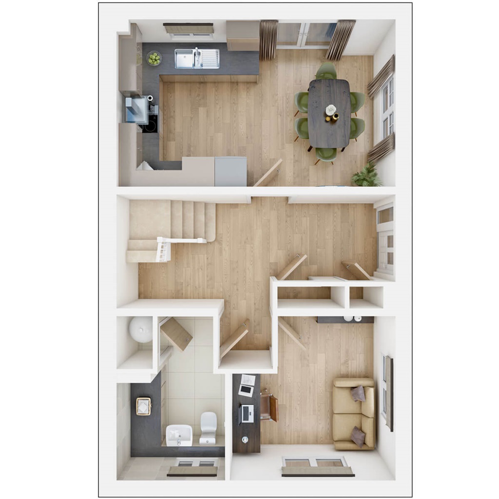 The Fentdale - Plot 138, Willow Green, Maize Lane, Warfield, Bracknell floorplan
