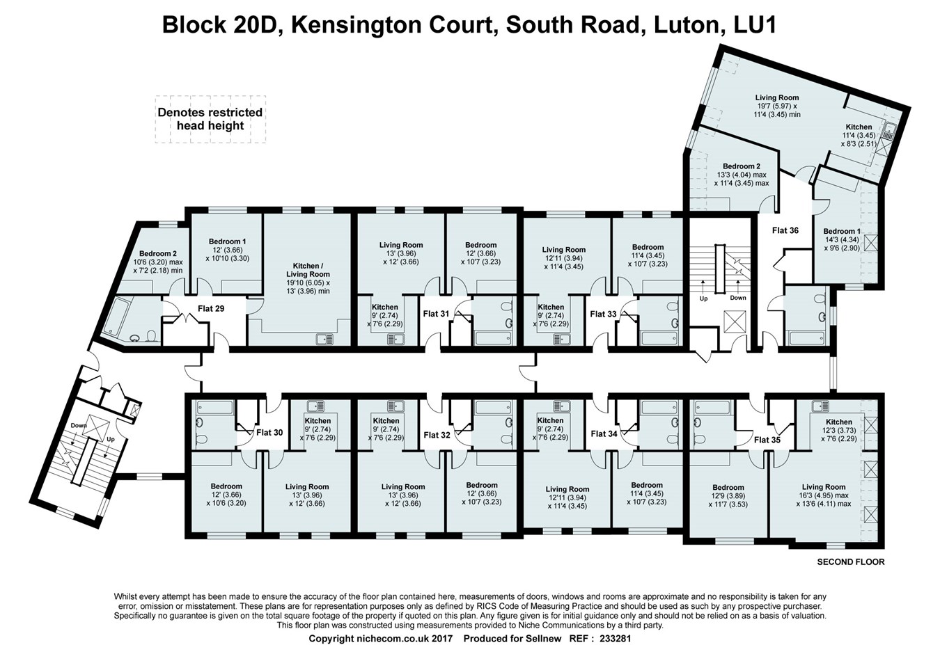 1 Bedrooms Flat for sale in Kensington Court, Luton LU1