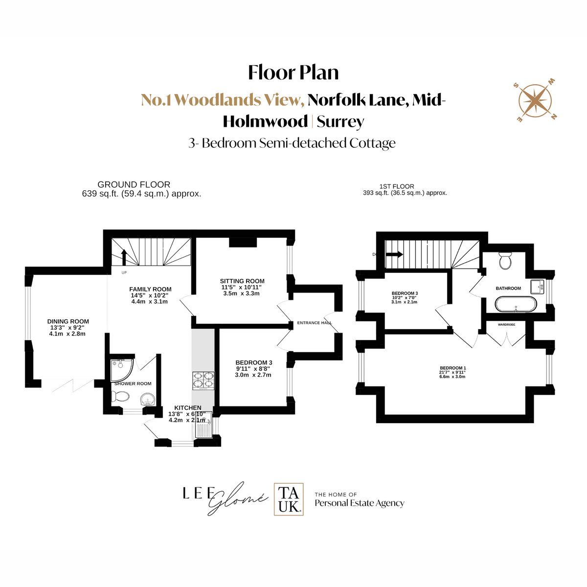 1 Woodlands View, Norfolk Lane, Dorking floorplan